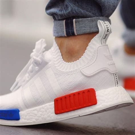 adidas nmd blue white|adidas nmd blue white red.